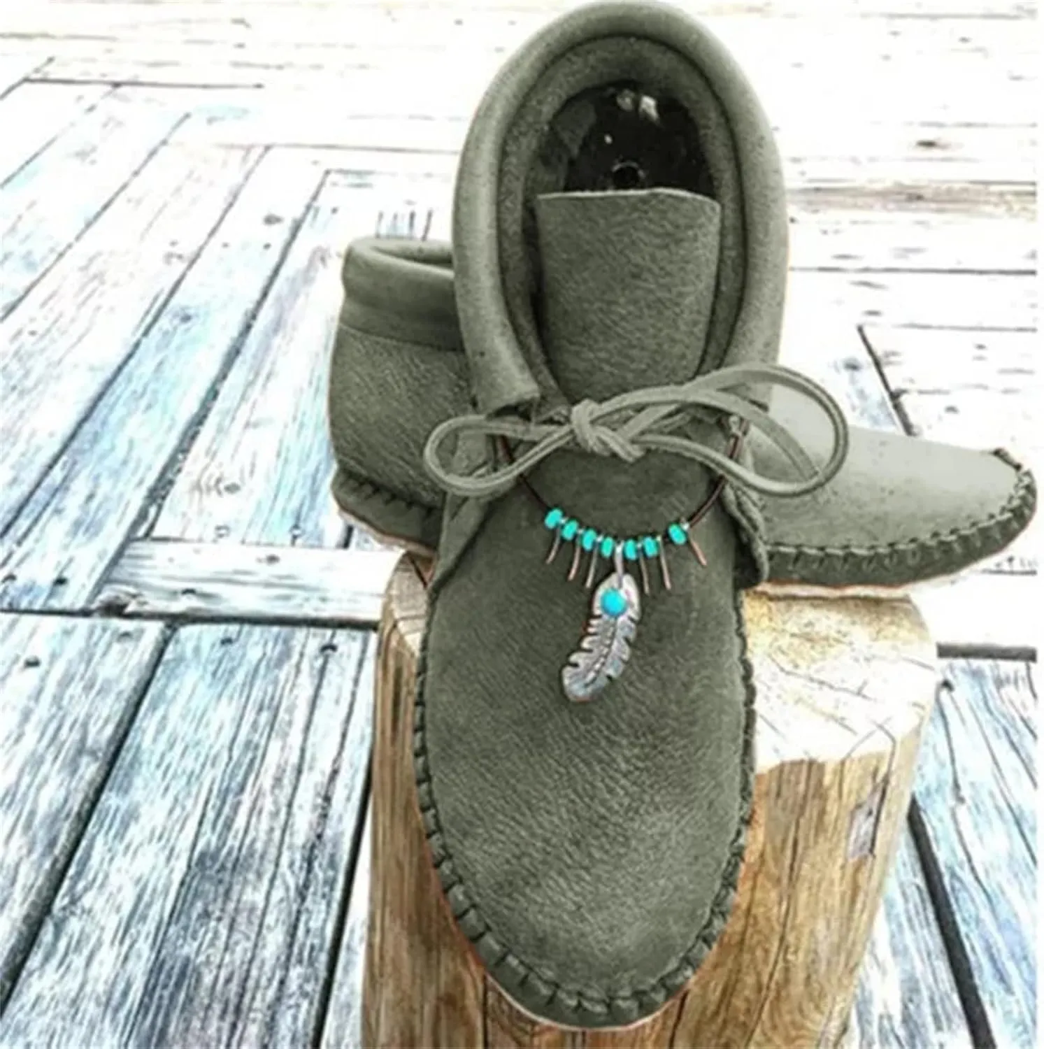 Ladmiple Boots For Women Ankle Booties Western Mid Calf Round Toe Fashion Cowgirl Cowboy Short Booties Walking Shoes