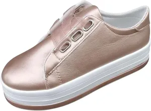 Ladmiple Shoes For Women Sneakers Slip Ons Canvas Shoes Fashion Casual Summer Low Top Platform Walking Flats Loafers