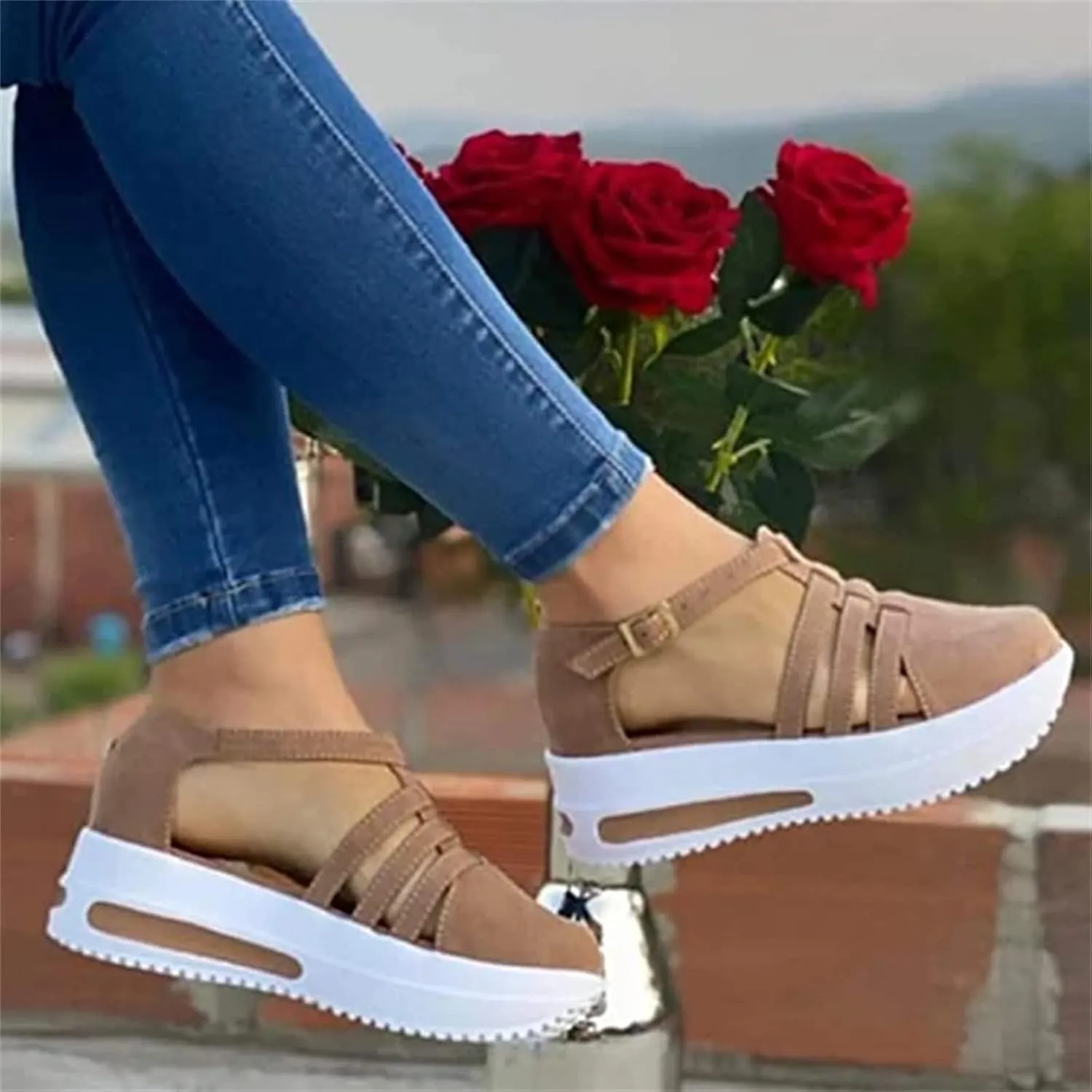 Ladmiple Shoes For Women Sneakers Trendy Slip On Canvas Shoes Fashion Casual Summer Comfortable Walking Flats Loafers