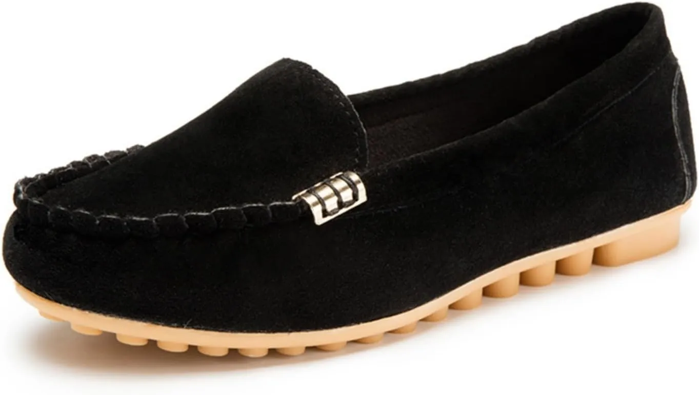 Loafers for Women Comfort Walking Shoes Comfort Walking Boat Shoe Lightweight Penny Loafers Slip on Work Flats Comfortable Loafer Casual Round Toe Moccasins Wild Driving Flat 2025