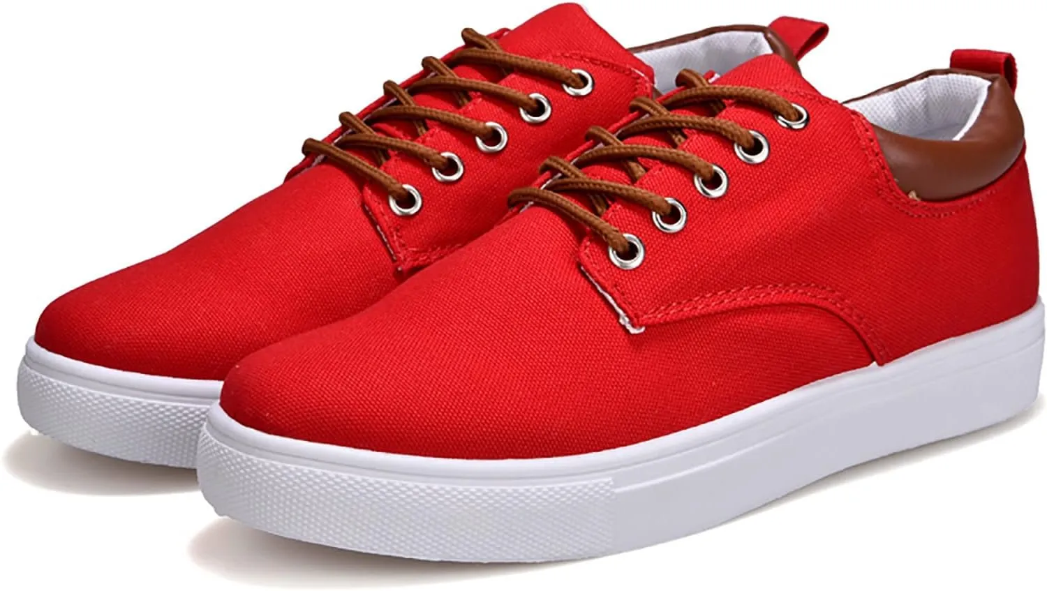 Men Low Top Canvas Walking Shoes Lace Up Fashion Casual Boats and Shoes