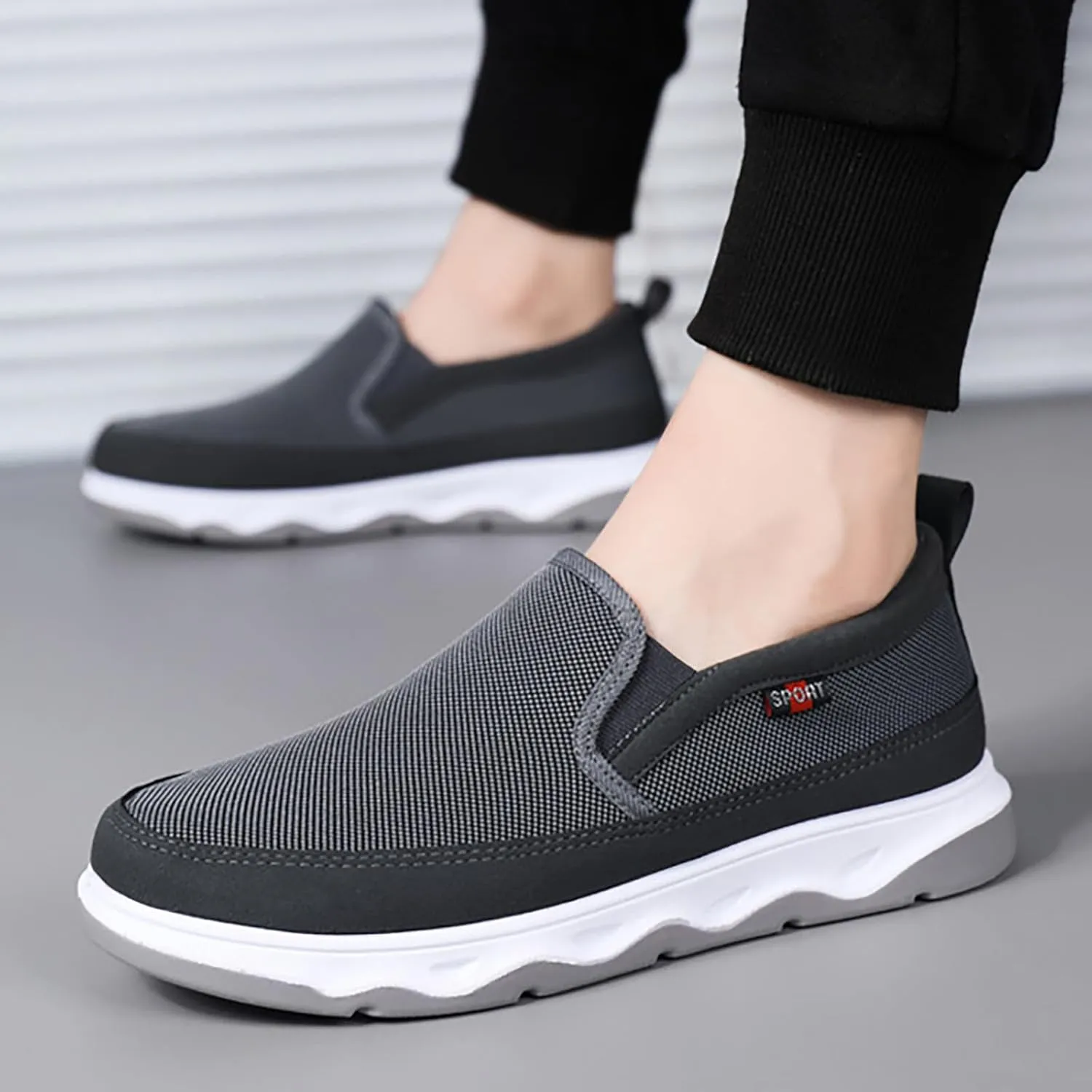 Mens Athletic Shoes Men's Sneakers Slip on Shoe for Men Tennis Shoe for Men Comfortable Breathable Sneaker