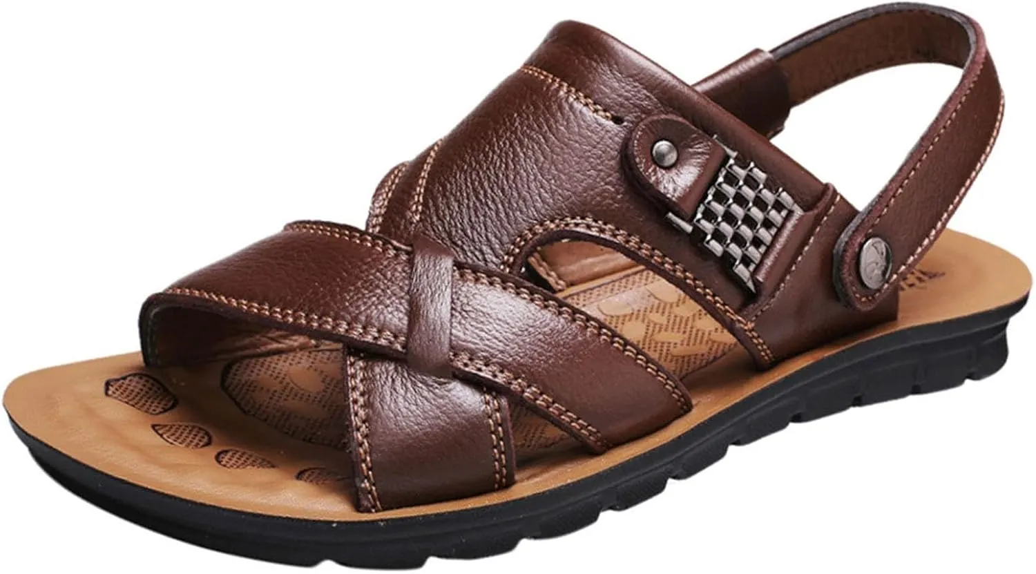 Men's Beach Hollow Soft Sole Comfortable Spring And Summer Casual Fashion Sandals Mens Dress Sandals