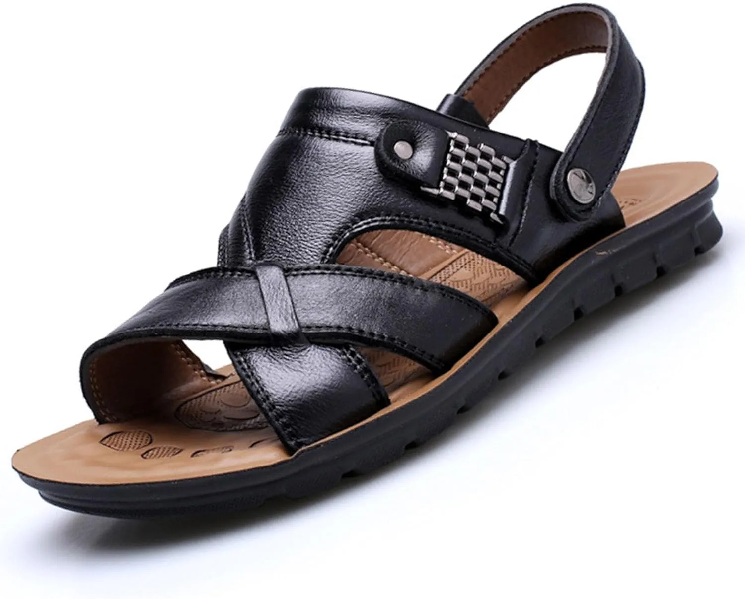 Men's Beach Hollow Soft Sole Comfortable Spring And Summer Casual Fashion Sandals Mens Dress Sandals