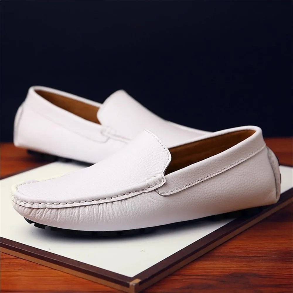Men's Casual Loafers Slip On Leather Shoes for Business Office Work Wedding Comfortable Lightweight Walking Shoes