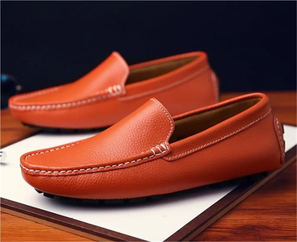 Men's Casual Loafers Slip On Leather Shoes for Business Office Work Wedding Comfortable Lightweight Walking Shoes