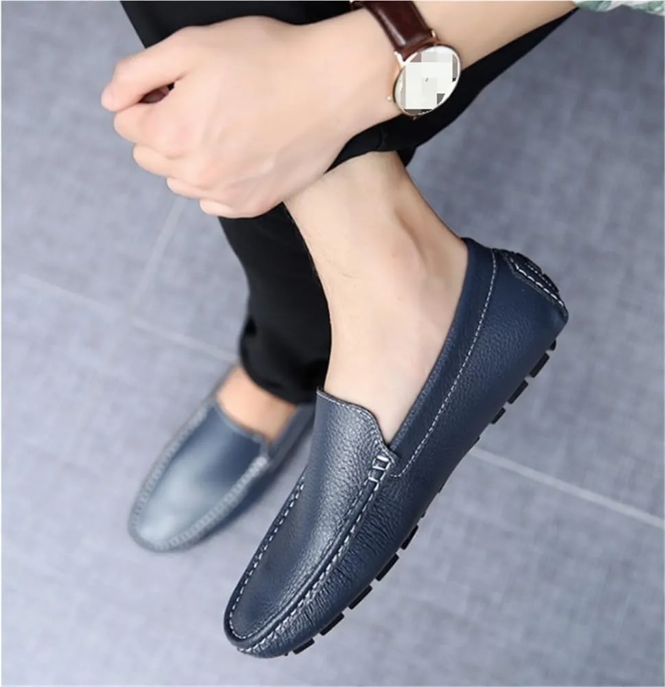 Men's Casual Loafers Slip On Leather Shoes for Business Office Work Wedding Comfortable Lightweight Walking Shoes
