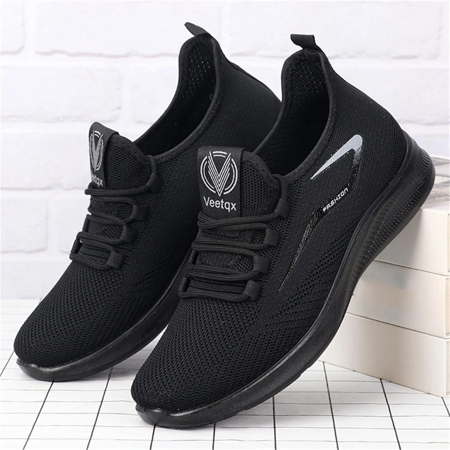Mens Dress Shoes Casual Oxfords Shoes Knit Lightweight Womens Tennis Shoes Wide Width Casual Tennis Shoes Walking Sneakers Brown Tennis Shoe White Loafers