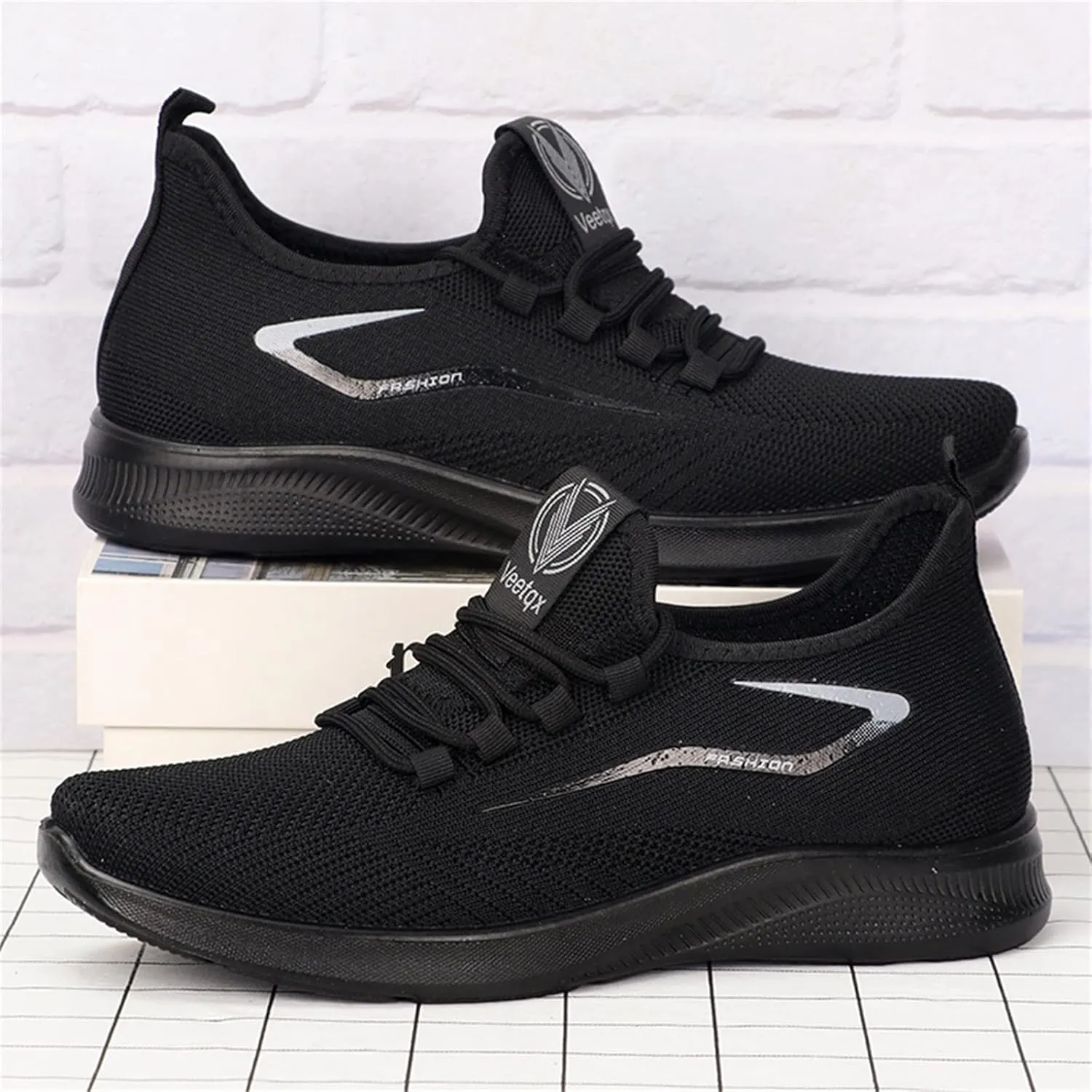 Mens Dress Shoes Casual Oxfords Shoes Knit Lightweight Womens Tennis Shoes Wide Width Casual Tennis Shoes Walking Sneakers Brown Tennis Shoe White Loafers