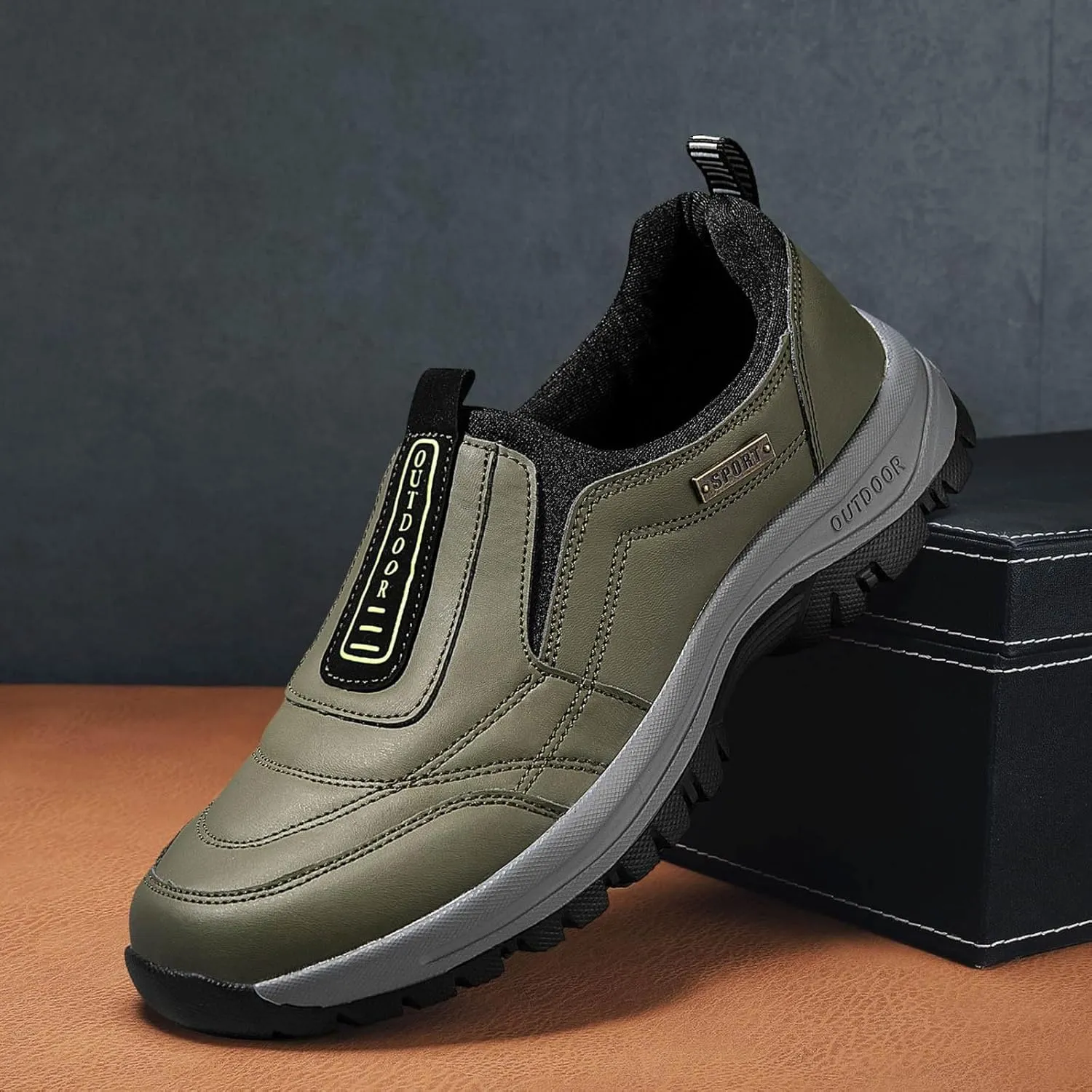 Men's Foreign Trade Mountaineering Shoes Men's Spring and Outdoor Slip Off Sneaker Shoes for Men Fashion
