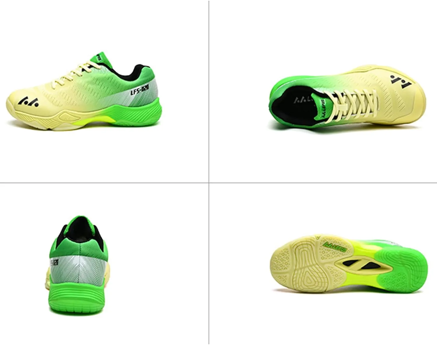 Men's Indoor Court Shoes for Tennis, Bottom wear Resistant Anti Slip Badminton Pickleball Sneakers Boys and Girls