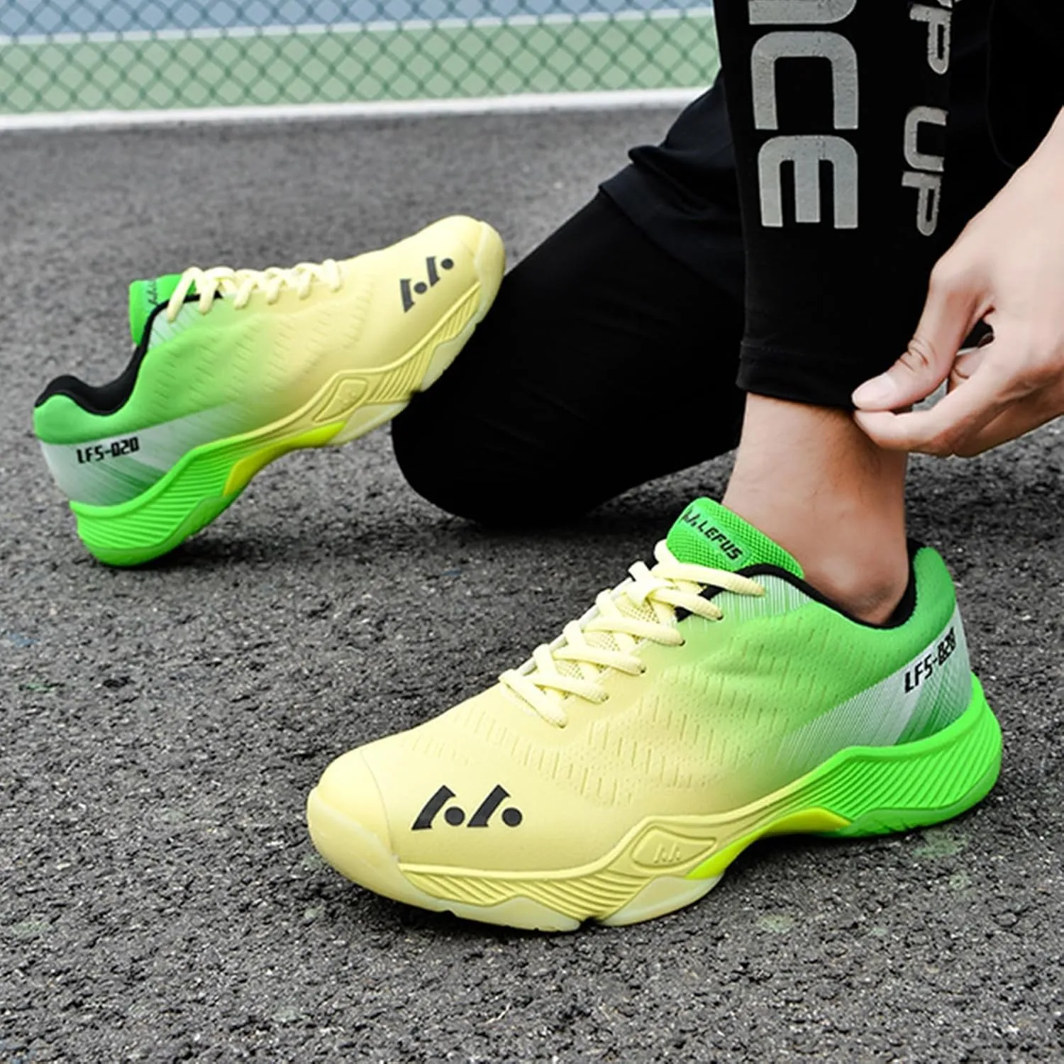 Men's Indoor Court Shoes for Tennis, Bottom wear Resistant Anti Slip Badminton Pickleball Sneakers Boys and Girls