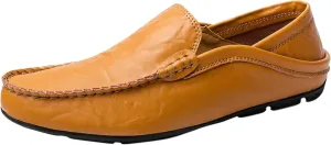 Men's Leather Handmade Driving Loafers, Casual Shoes, Winter Warm Loafers, Men's Lightweight Flat Shoes