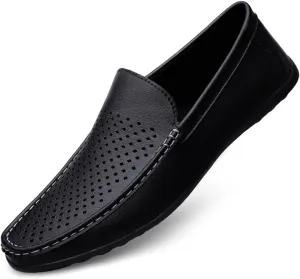 Men's Loafers Moccasins Shoes Breathable Simple Vegan Leather Resistant Flexible Comfortable Walking Party Slip On