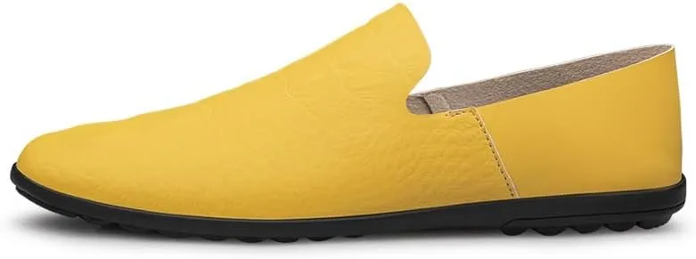 Mens Loafers Shoe Round Toe Faux Leather Loafer Shoes Lightweight Flexible Comfortable Walking Slip-on