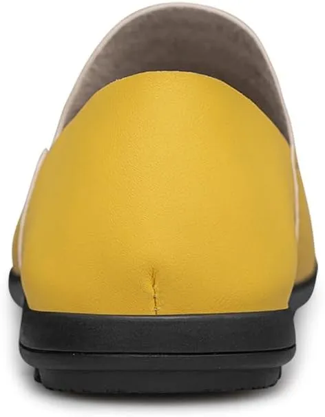 Mens Loafers Shoe Round Toe Faux Leather Loafer Shoes Lightweight Flexible Comfortable Walking Slip-on
