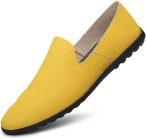 Mens Loafers Shoe Round Toe Faux Leather Loafer Shoes Lightweight Flexible Comfortable Walking Slip-on