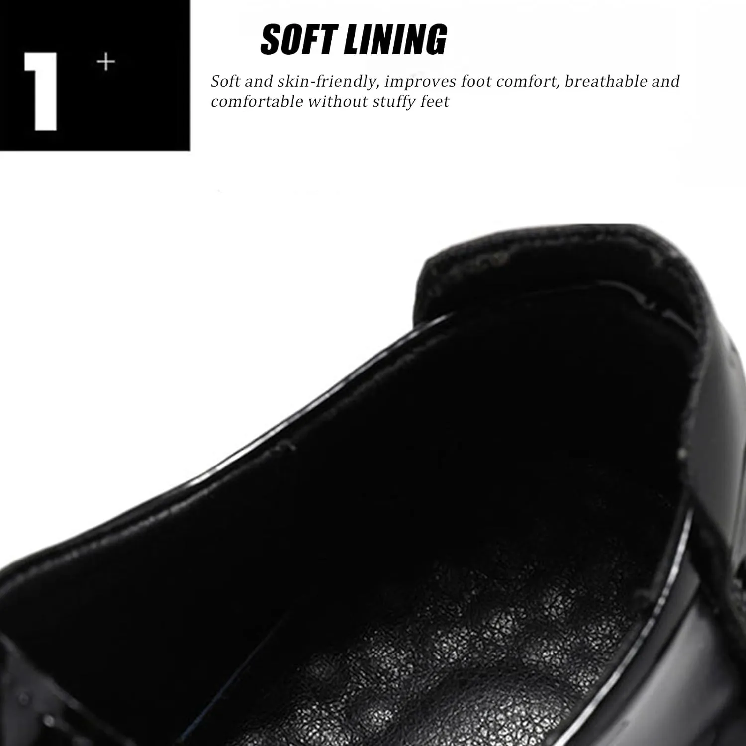 Men's Patent Platform Leather Classic Oxford Shoes Round Toe Lug Sole Non-Slip Lace-Up Business Leather Shoes Fashionable Work Formal Oxfords