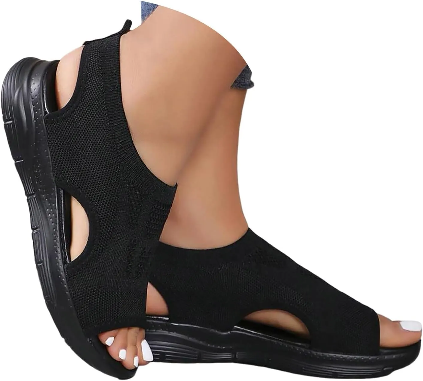 Mesh Orthopedic Sandals for Women 2025, Arch Support Orthotic Walking Shoe Open Toe Adjustable Ankle Strap Breathble Comfortable Wide Width Sandals