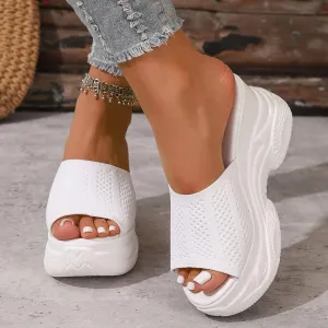 Mesh Walking Sandals with Arch Support Women 2025,Comfortable Hiking Sneakers with Orthotic,Outdoor Athletic Platform Sandalias Mujer Casual Open Toe Sport Sandals Summer Beach Shoe