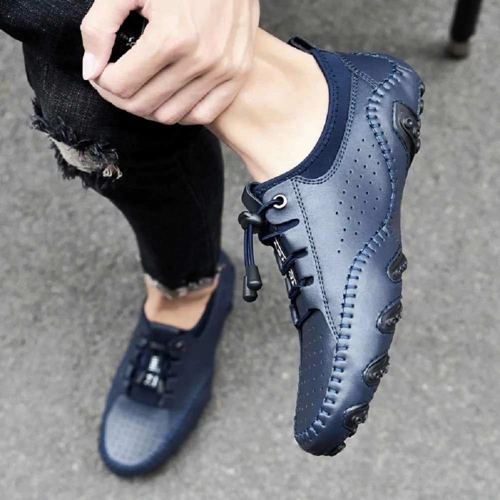 mitvr Men??s Casual Leather Loafers Shoes Penny Loafers Moccasin Flats Boat Shoes