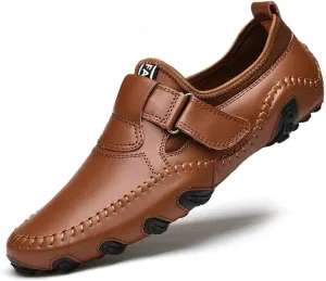 mitvr Men??s Casual Leather Loafers Shoes Penny Loafers Moccasin Flats Boat Shoes