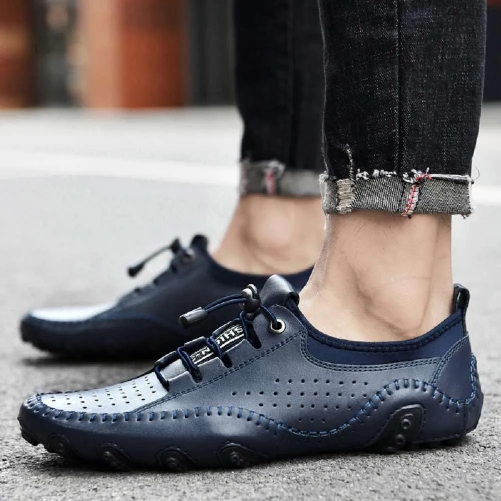 mitvr Men??s Casual Leather Loafers Shoes Penny Loafers Moccasin Flats Boat Shoes