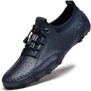 mitvr Men??s Casual Leather Loafers Shoes Penny Loafers Moccasin Flats Boat Shoes