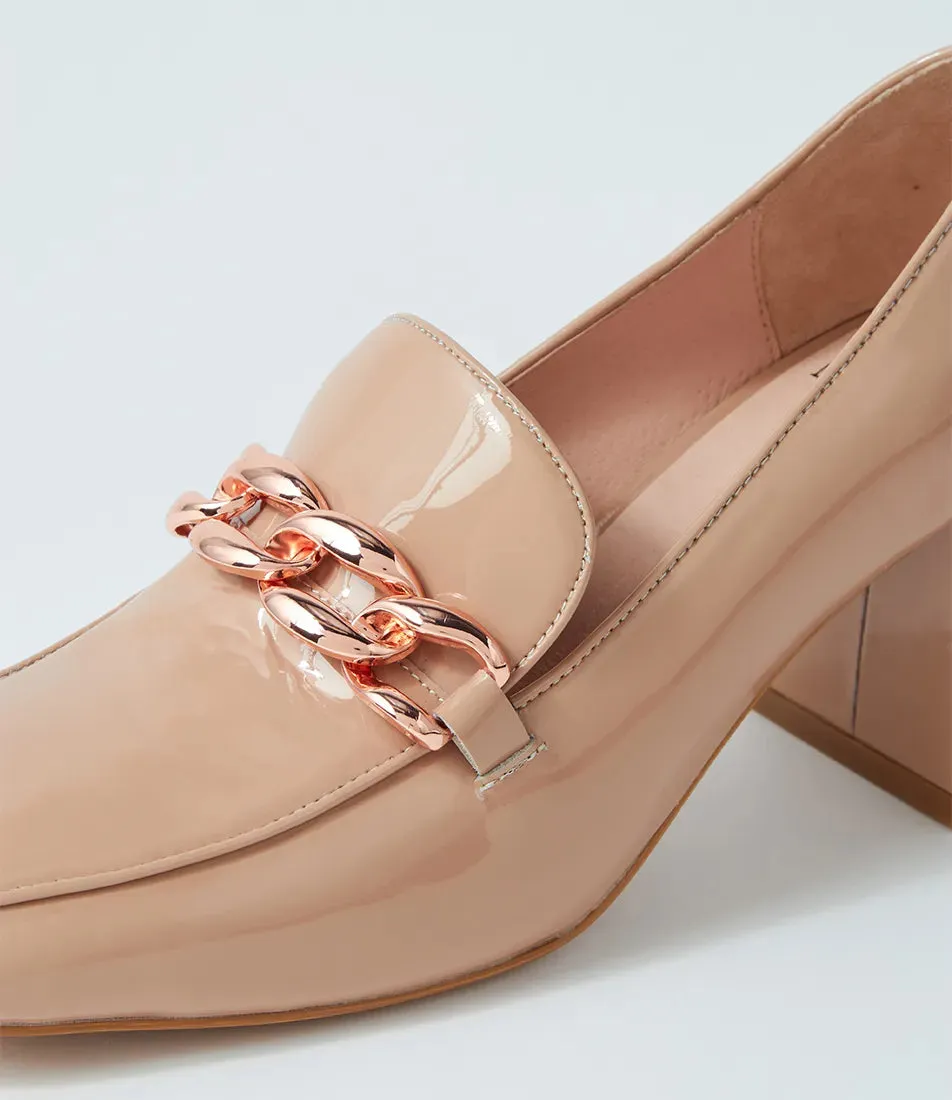Mollini | Tulsa Nude Patent Leather Heels