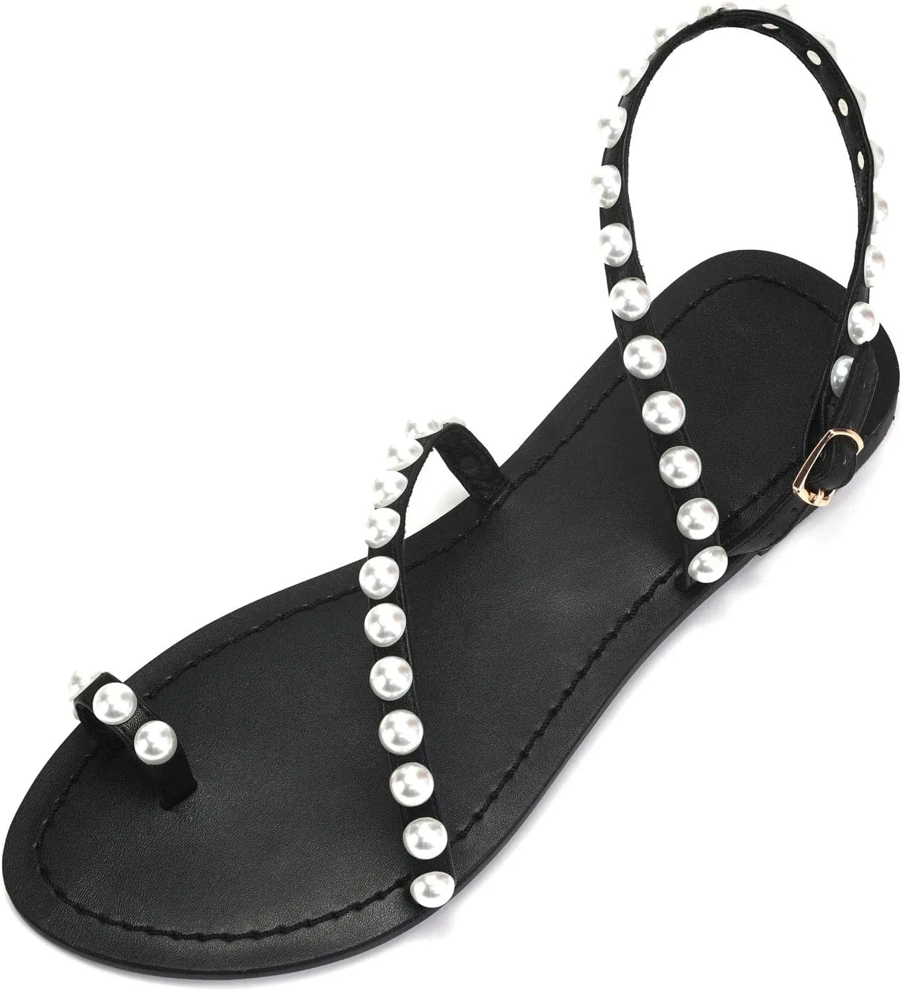 Monrovia Women's Gladiator Bohemia Flip Flops Summer Beach Flat Sandals