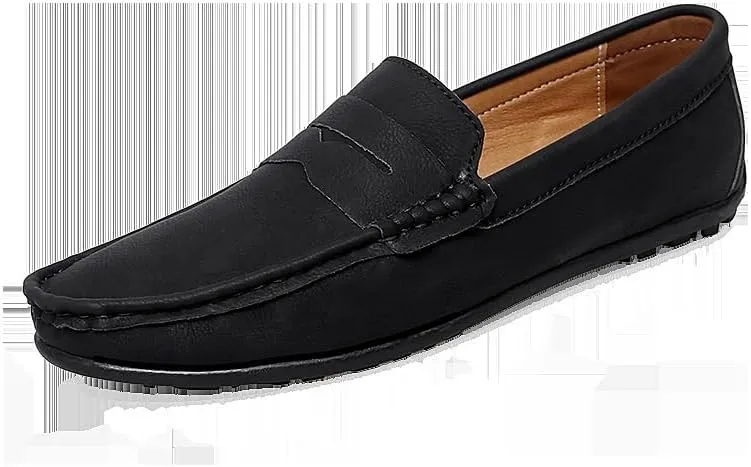 New Mens Loafers Penny Loafers PU Leather Driving Loafers Comfortable Anti-Slip Flexible Outdoor Slip-ons