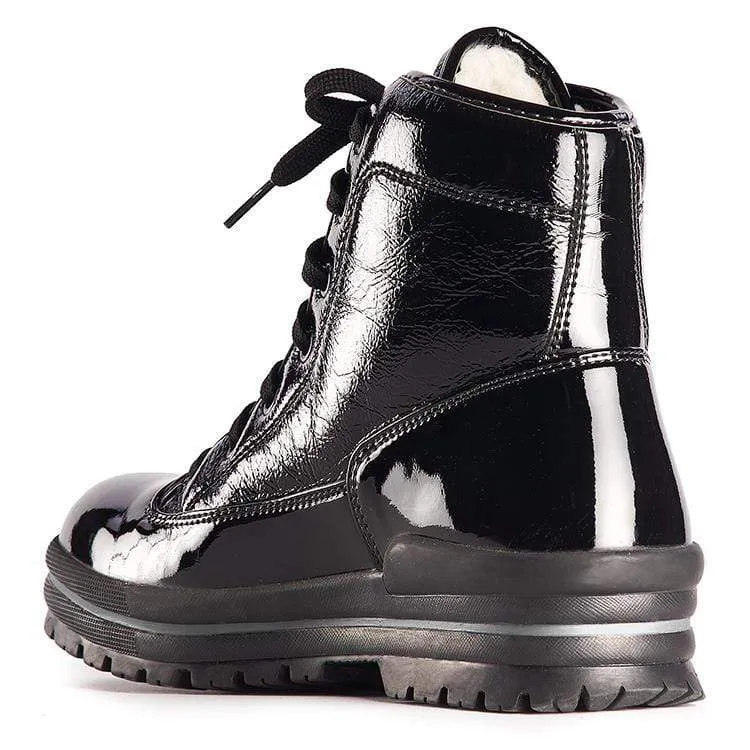 Olang Women's Sound Winter Boots- Black Patent