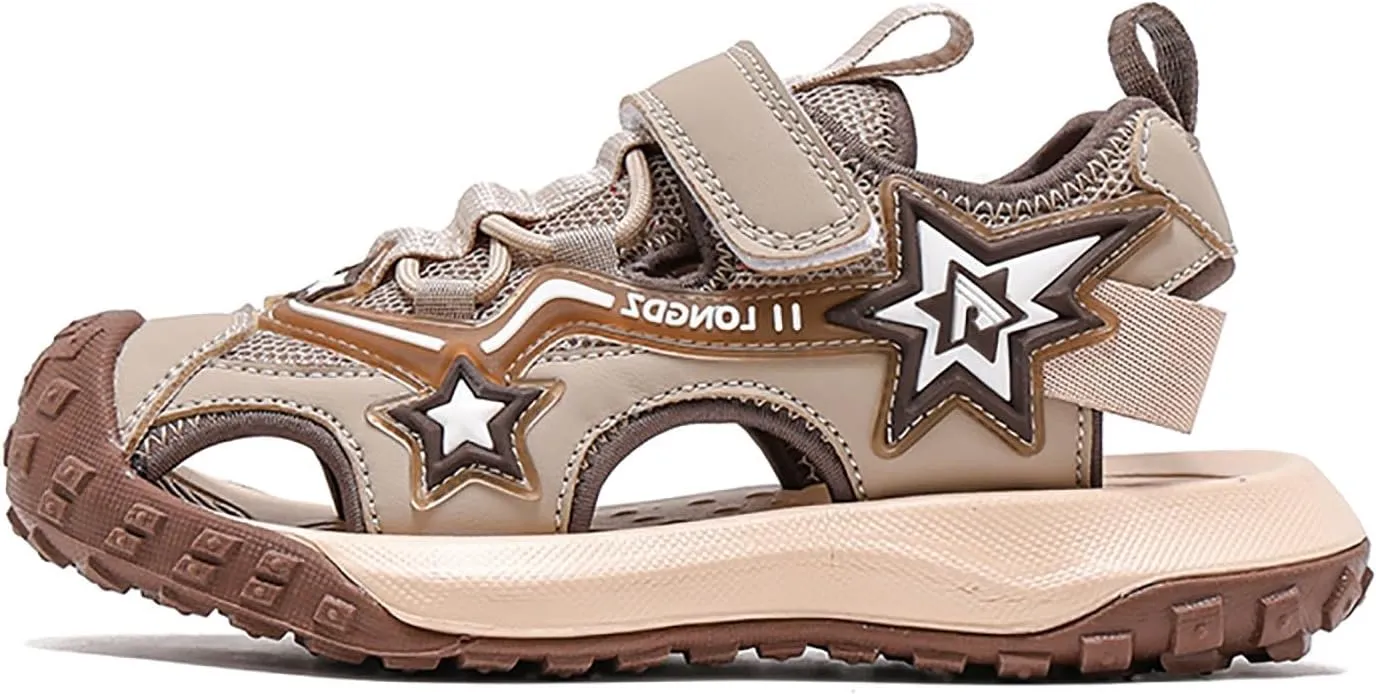 Open Toe Sandals Boy Shoes Comfortable Soft Sole Closed Toe Sandals Fashionable Thick Sole Beach