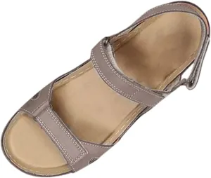 Orthopedic Sandals for Women, Arch Support Sandals Orthotic Walking Sandals Open Toe Sandals Ankle Strap Flat Sandals