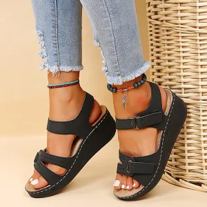 Orthopedic Sandals for Women Arch Support Walking Sandals Dressy Summer Wedge Sandals 2025 Flip Flops Casual Boho Slip on Shoes Comfortable Outdoor Shoes Open Toe Beach Vacation