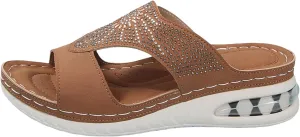 Orthopedic Sandals for Women Comfort Slide Slippers Wide Width Arch Support Shoes Beach Outdoor Walking Boho Sandals