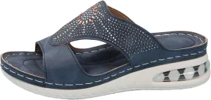 Orthopedic Sandals for Women Comfort Slide Slippers Wide Width Arch Support Shoes Beach Outdoor Walking Boho Sandals