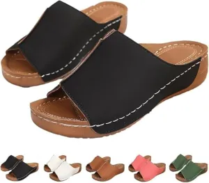 Orthopedic Sandals for Women Dressy Damping Sole Upgradation Stretch Summer Sandals Arch Support Walking Sandals