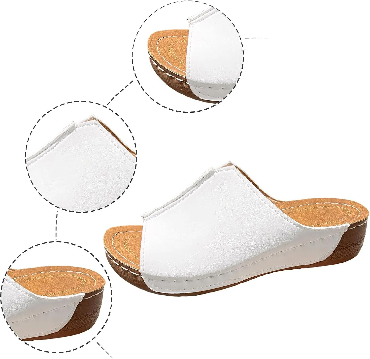Orthopedic Sandals for Women Dressy Damping Sole Upgradation Stretch Summer Sandals Arch Support Walking Sandals