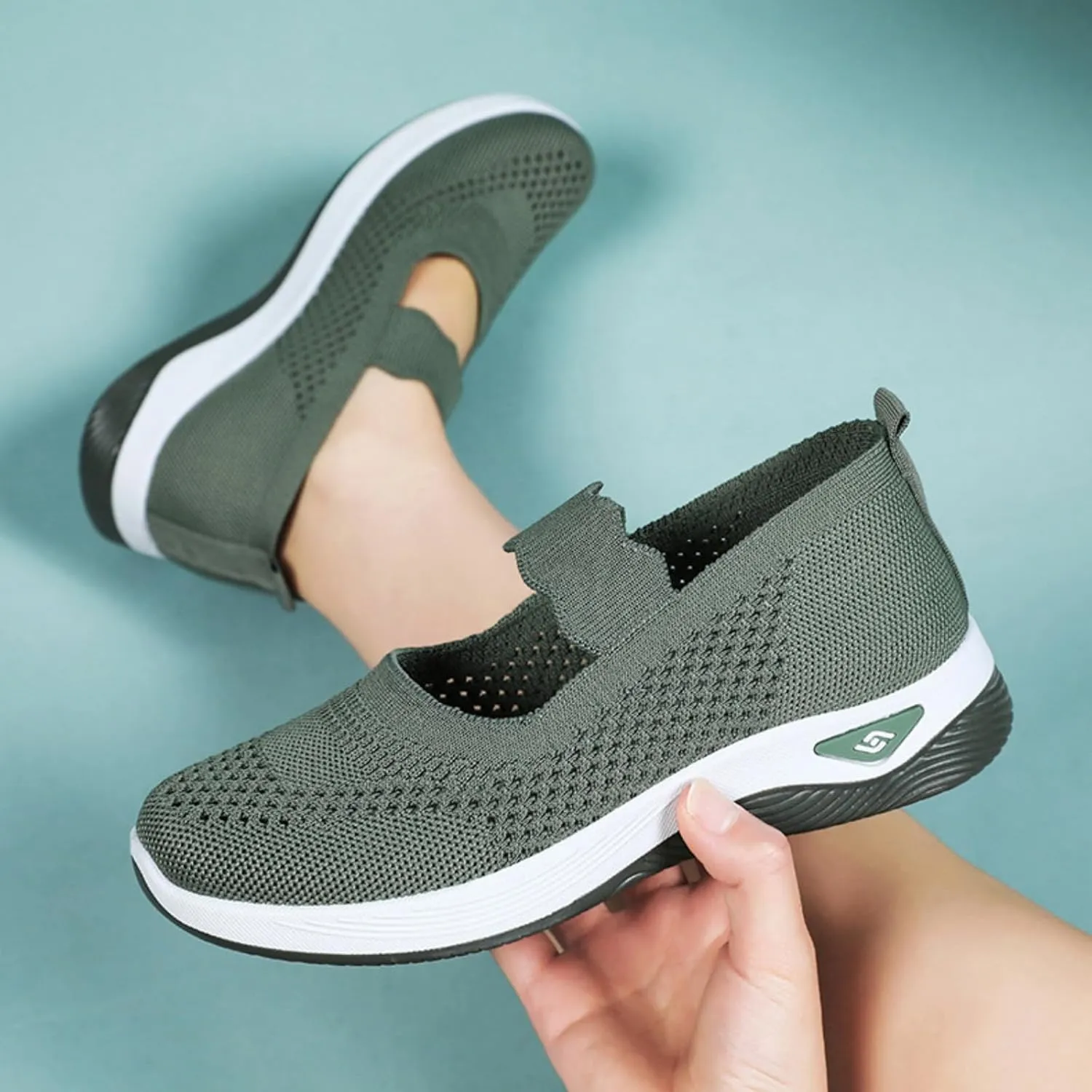 Orthopedic Shoes for Women 2025 Comfortable Breathable Walking Comfortable Slip on Sneakers Lightweight Sneaker Non Slip Shoes with Arch Support Sneakers