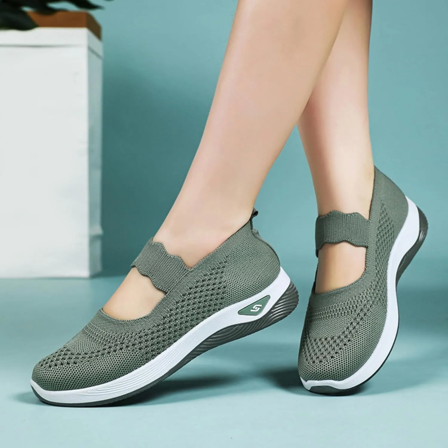 Orthopedic Shoes for Women 2025 Comfortable Breathable Walking Comfortable Slip on Sneakers Lightweight Sneaker Non Slip Shoes with Arch Support Sneakers