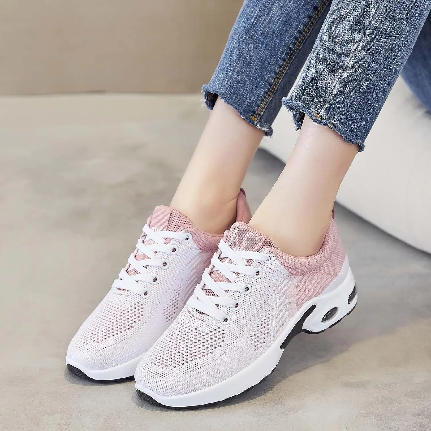 Orthopedic Sneakers for Women 2025 Womens Orthotic Stylish Walking Shoes Running Shoe Non Slip Walk Sneaker Mesh Air Cushion Sneakers for Gym Workout Sports