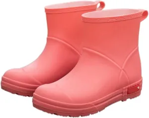 Outdoor Work Booties Women's Mid Tube Rain Boots Non Slip And Waterproof Rubber Shoes Kitchen Water Shoes Outdoor Gardening Work