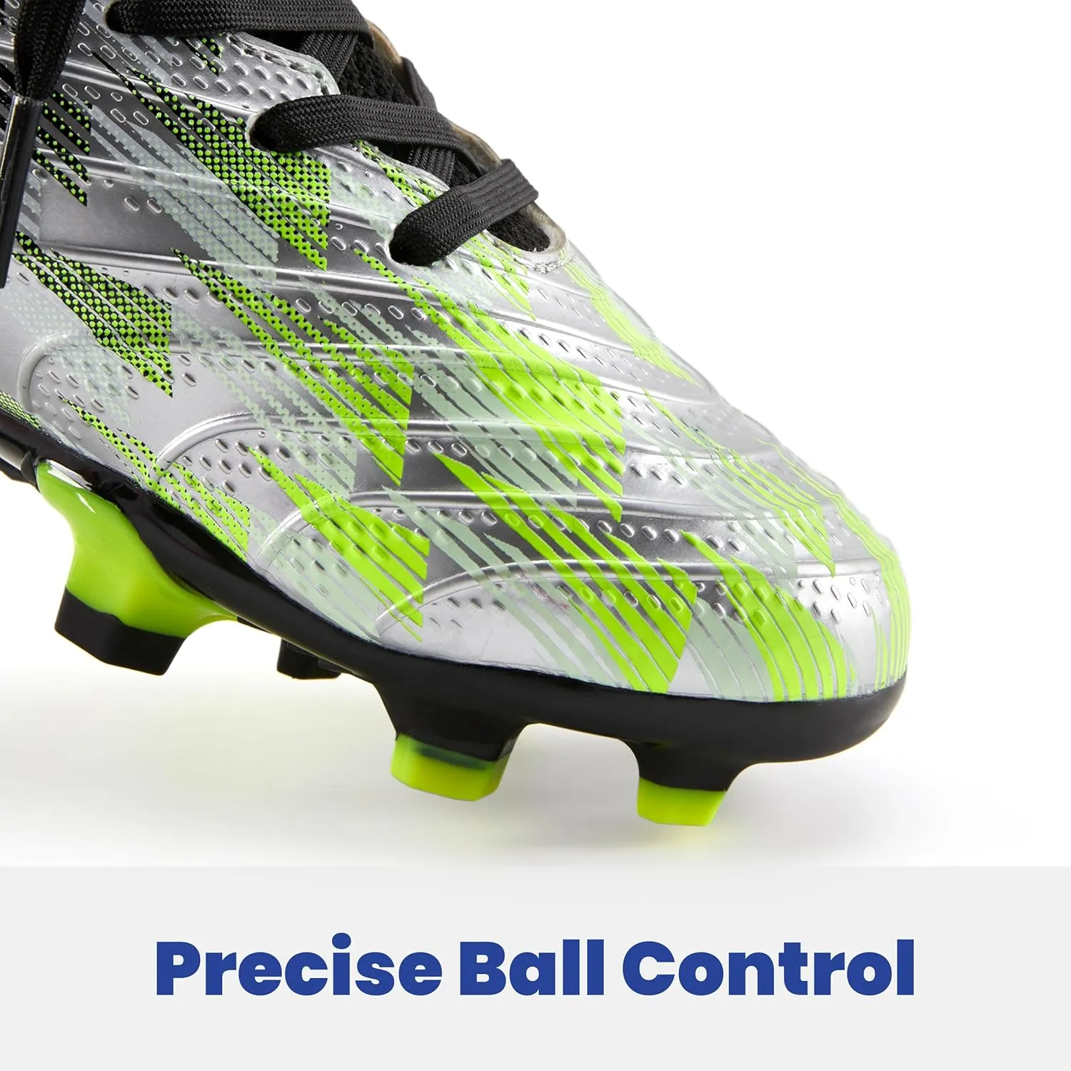 PATPAT Kids Soccer Cleats ?C High Top Outdoor Firm Ground and Turf Football Training Shoes for Little Big Boys and Girls, Sizes 10-6