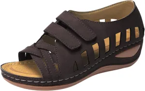 Plantar Fasciitis Sandals Closed Toe Walking Shoes Women Leather Chunky Sandals for Women Arch Support Sandals Women Comfortable Sandals for Women Womens Dress Sandals Size 8