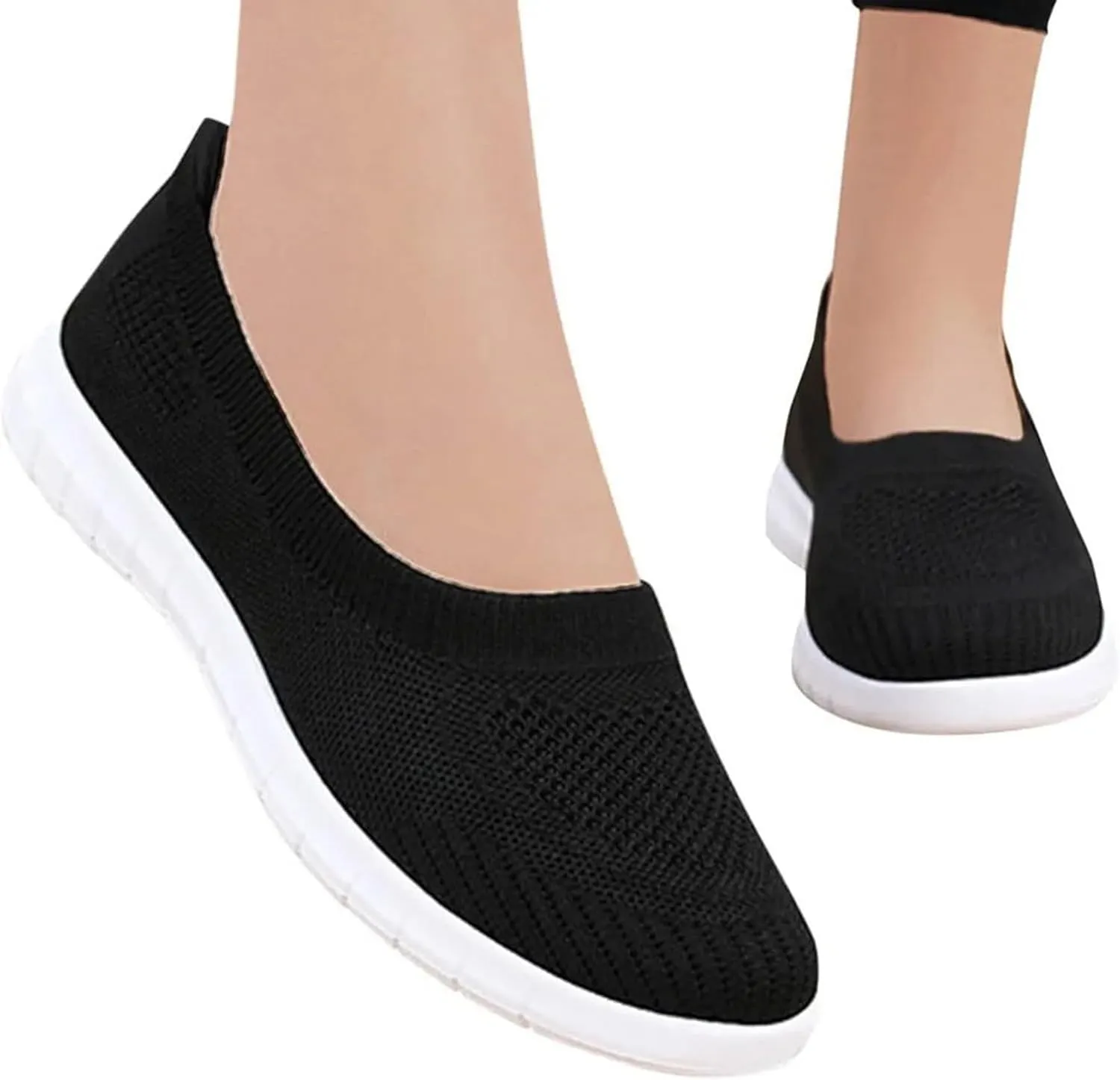 Platform Boots for Women Ankle Boots for Women No Heel Flat Soft Sole Fashion Casual Shoes Breathable Cloth Shoes