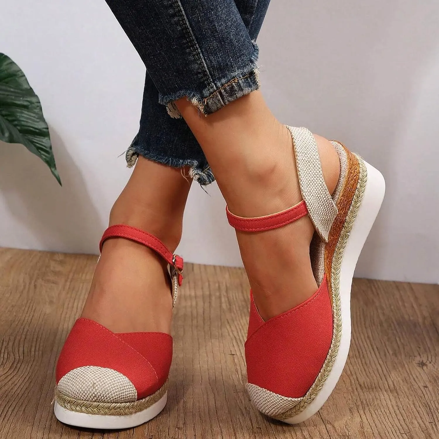 Platform Sandals Open Toe Flatform Wedge Casual Sandal Womens Silver Wedges Open Toe Wedge Sandals for Women