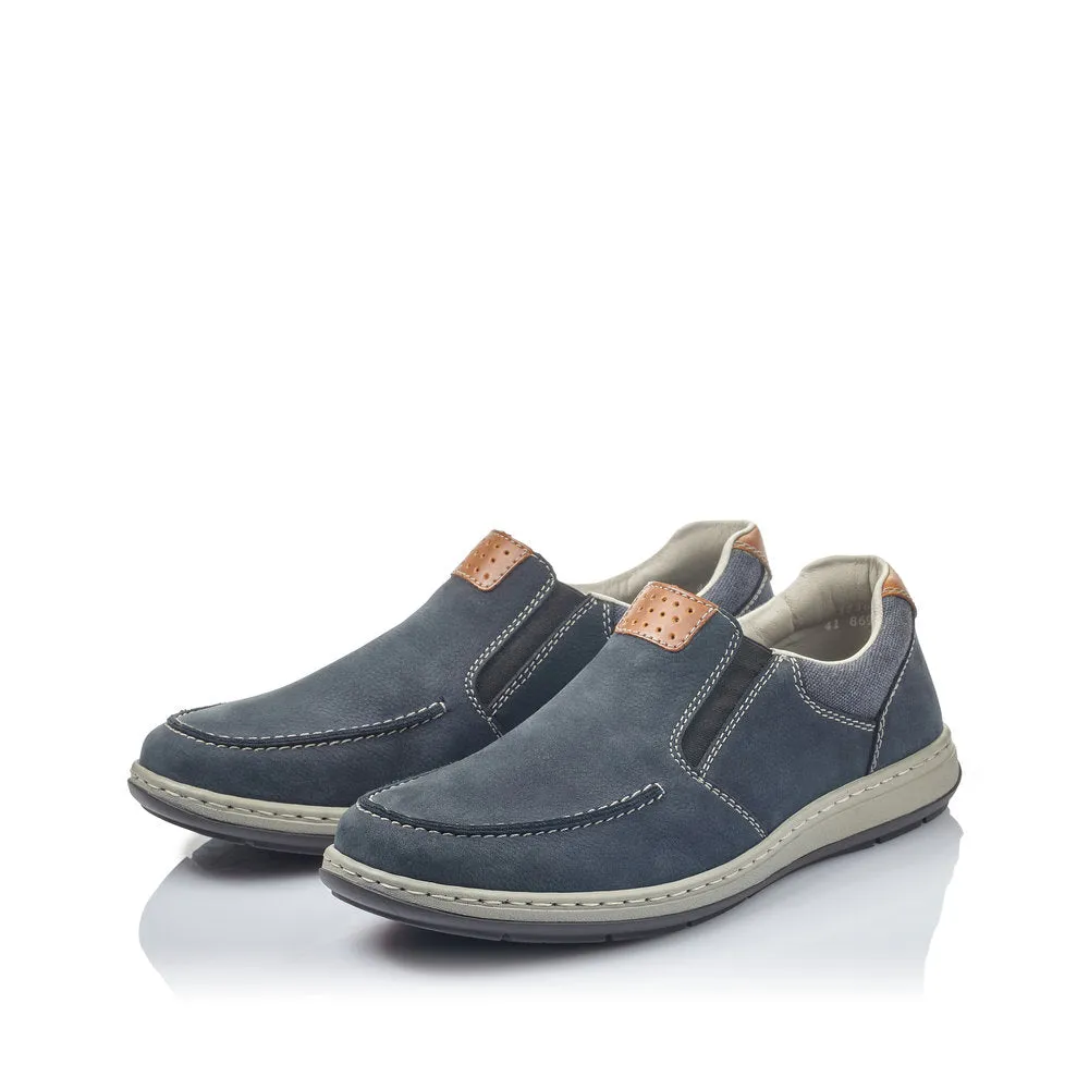 Rieker Mens Wide Fit Slip On  Shoe