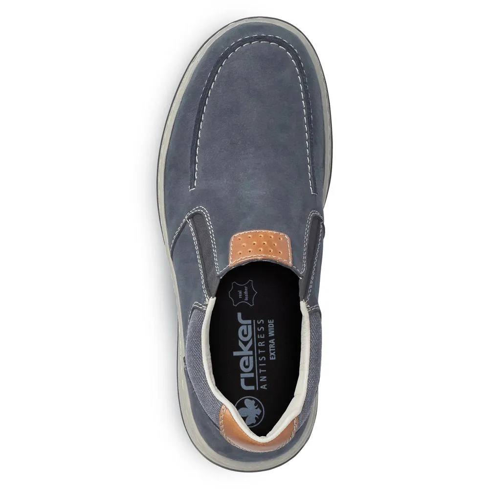 Rieker Mens Wide Fit Slip On  Shoe