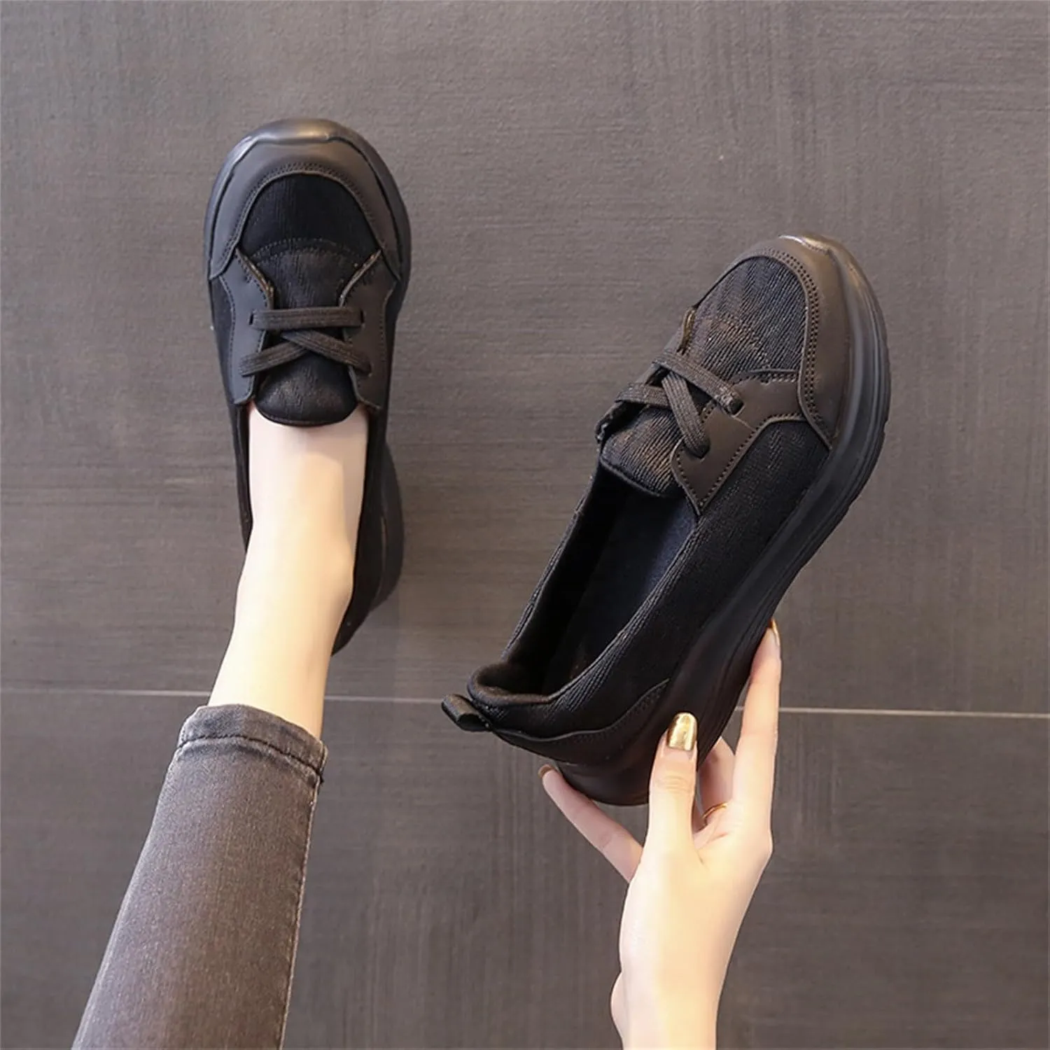 Running Shoes for Women Boots Casual Shoes Slip On White Platform Sneakers Sneakers Walking Memory Foam Athletic Black Tennis Shoe White Loafers